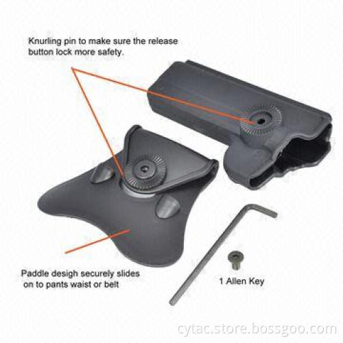Made by high quality polymer material holster for 1911 variants pistol